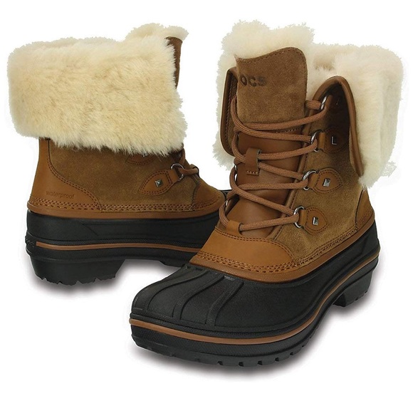 crocs allcast ii women's waterproof winter boots